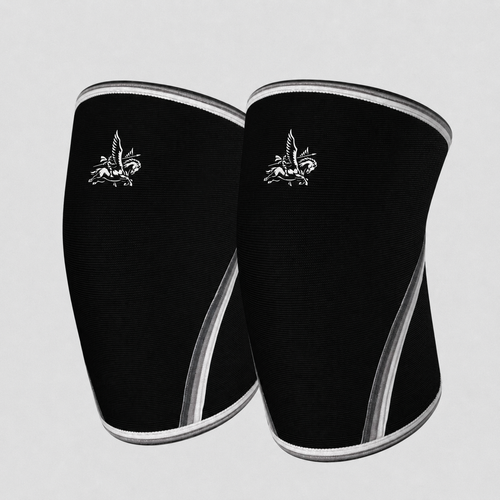 Trust The Vision 7MM Knee Sleeves - Black/White