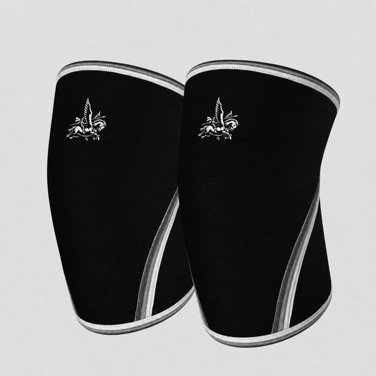 Trust The Vision 7MM Knee Sleeves - Black/White