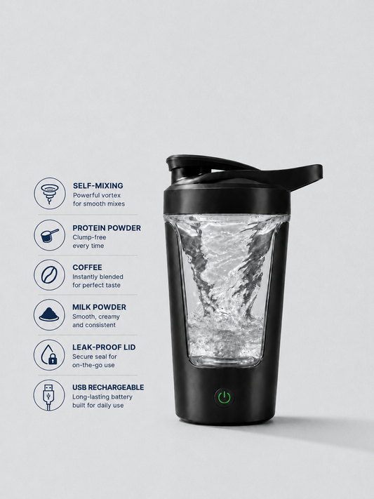 Portable Electric Protein Shaker Bottle